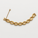 Vintage Monet Gold Oval Link Bracelet