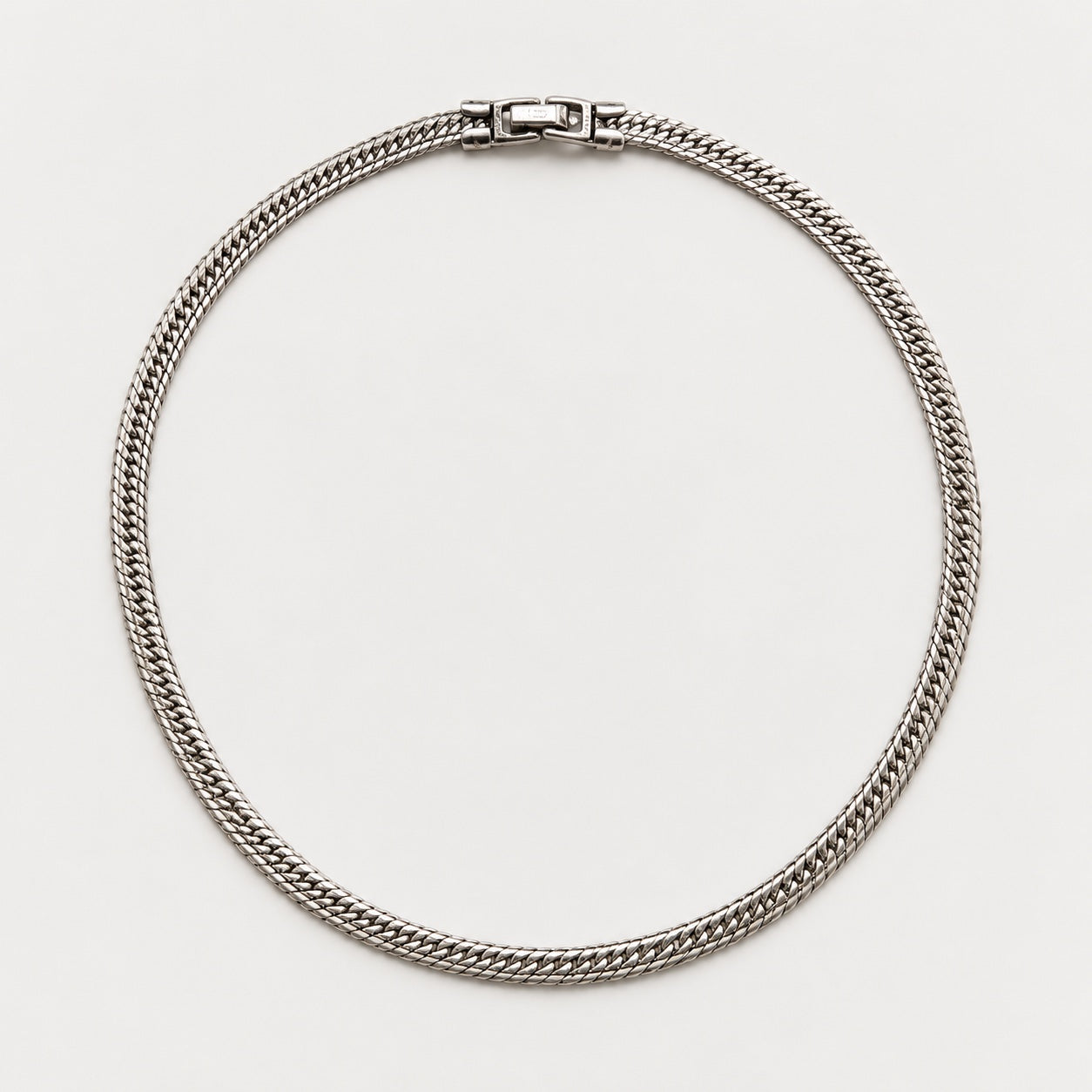 Vintage Silver Herringbone Necklace — main view (source 2898)