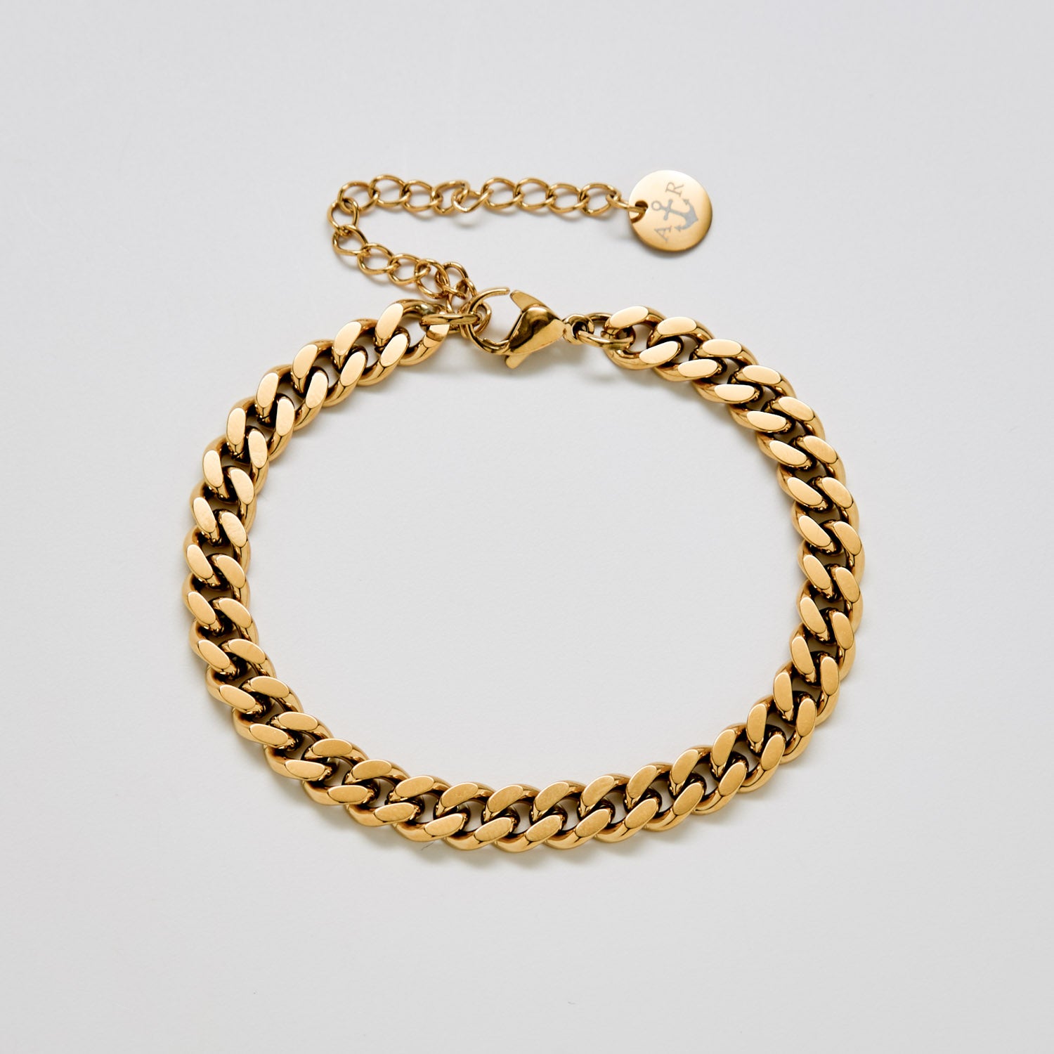 Gold Curb Chain Bracelet - Admiral Row