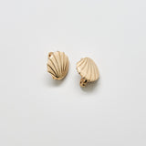 Vintage Monet Gold Shell Clip-On Earrings - Admiral Row