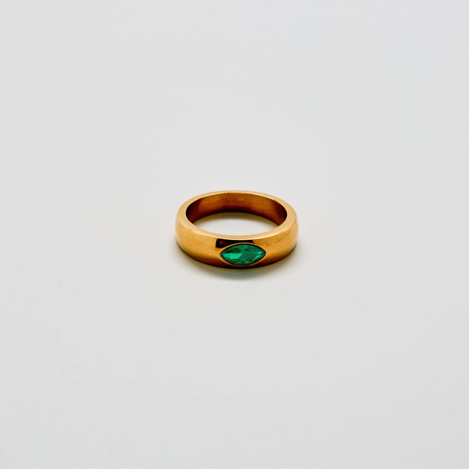 Green Marquise Stacking Ring - Admiral Row
