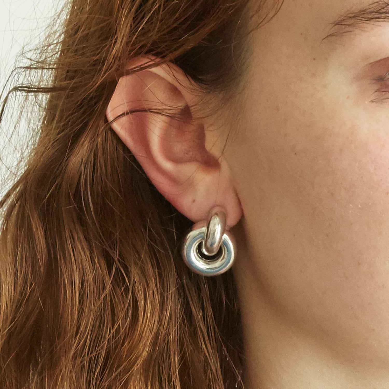 Vintage Silver Loop Earrings
