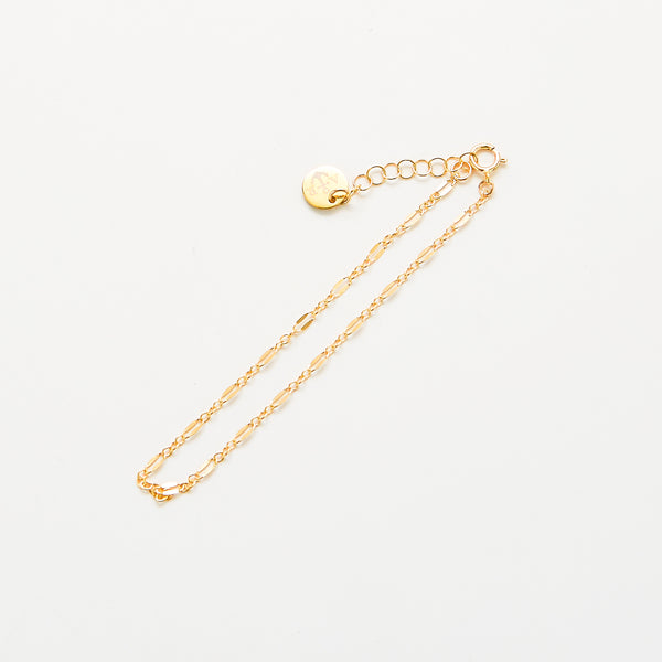 Gold Double Link Chain Bracelet - Admiral Row