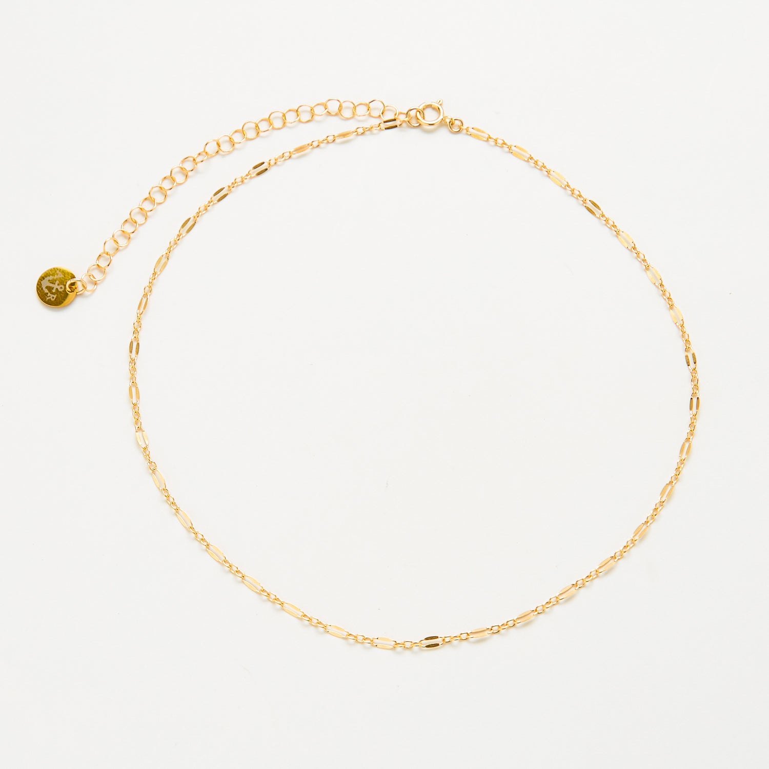 Gold Chain Double Link Choker Necklace - Admiral Row