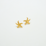 Vintage Christian Dior Gold Starfish Earrings