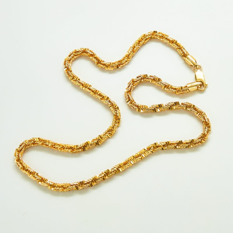 Vintage Château d'Argent Geometric Rope Chain Necklace