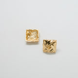  Vintage Gold Square Wrap Earrings