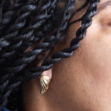 Vintage Gold Butterfly Wing Earrings
