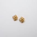 Vintage Gold & CZ Flourish Earrings