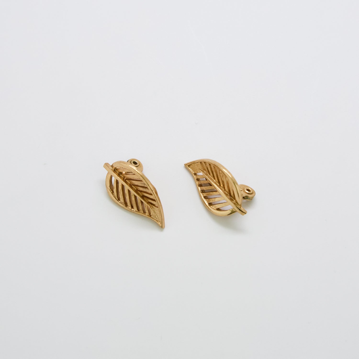 Vintage Monet Gold Leaf Earrings