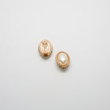 Vintage Swarovski Pearl Cameo Earrings