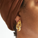 Vintage Gold Vine Earrings