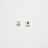 Vintage Silver Mini Dome Stud Earrings