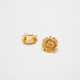 Vintage Gold Joan Rivers Sunflower Earrings