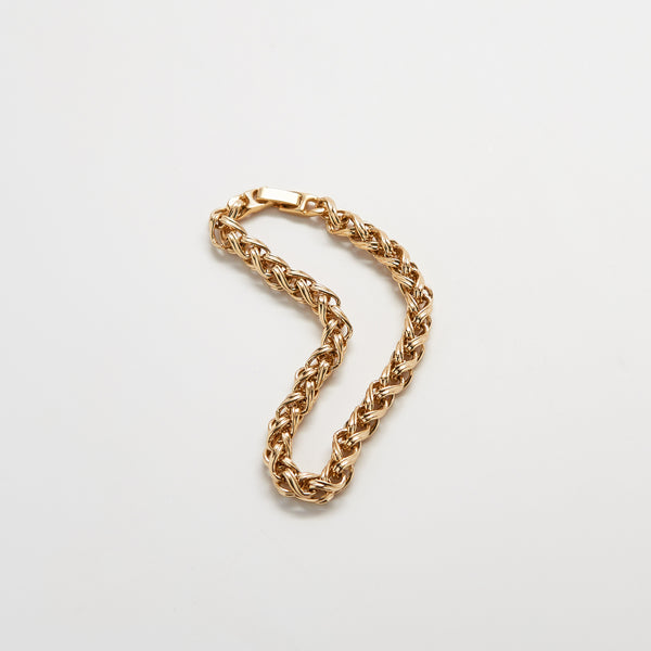 Vintage Gold Rope Chain Bracelet
