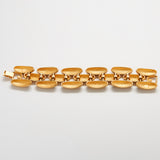Vintage Givenchy Gold Double Lock Bracelet