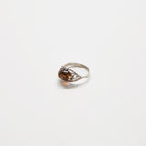 Vintage Dainty Amber Ring