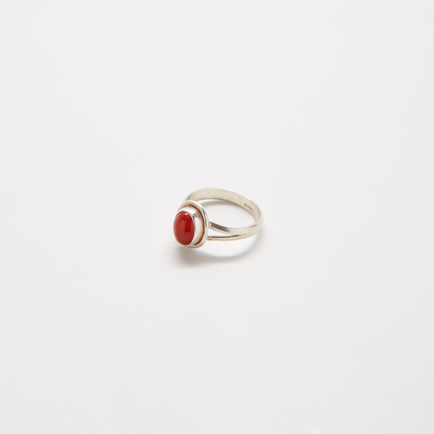 Red coral Silver Ring : pagadam - YouTube