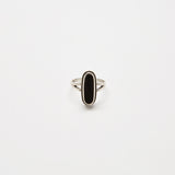 Vintage Black and Silver Statement Ring