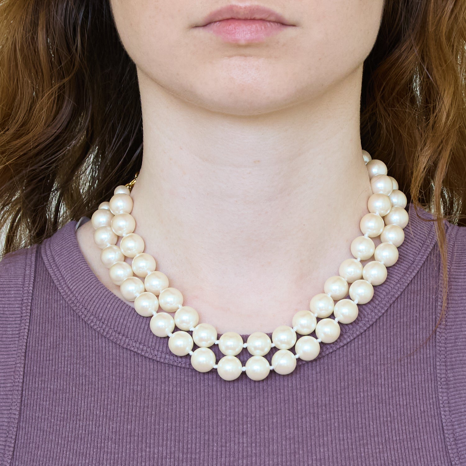Vintage Carolee Pearl Choker Necklace