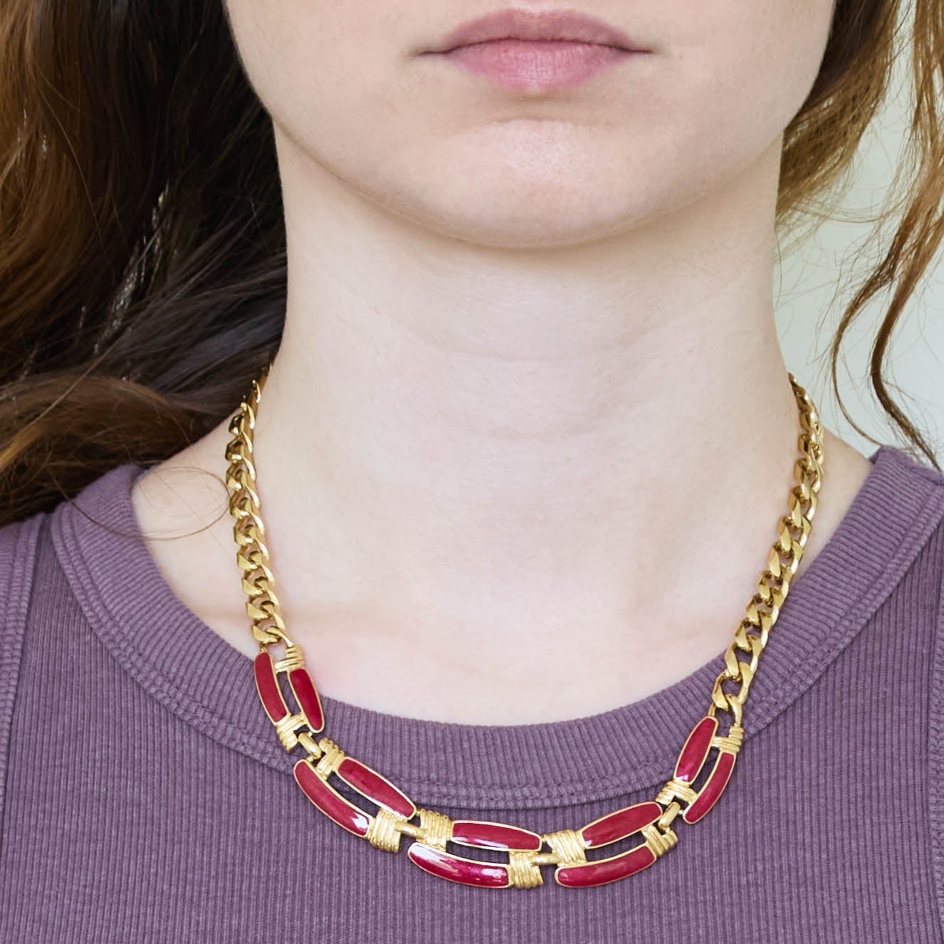 Vintage Trifari Art Deco Statement Necklace