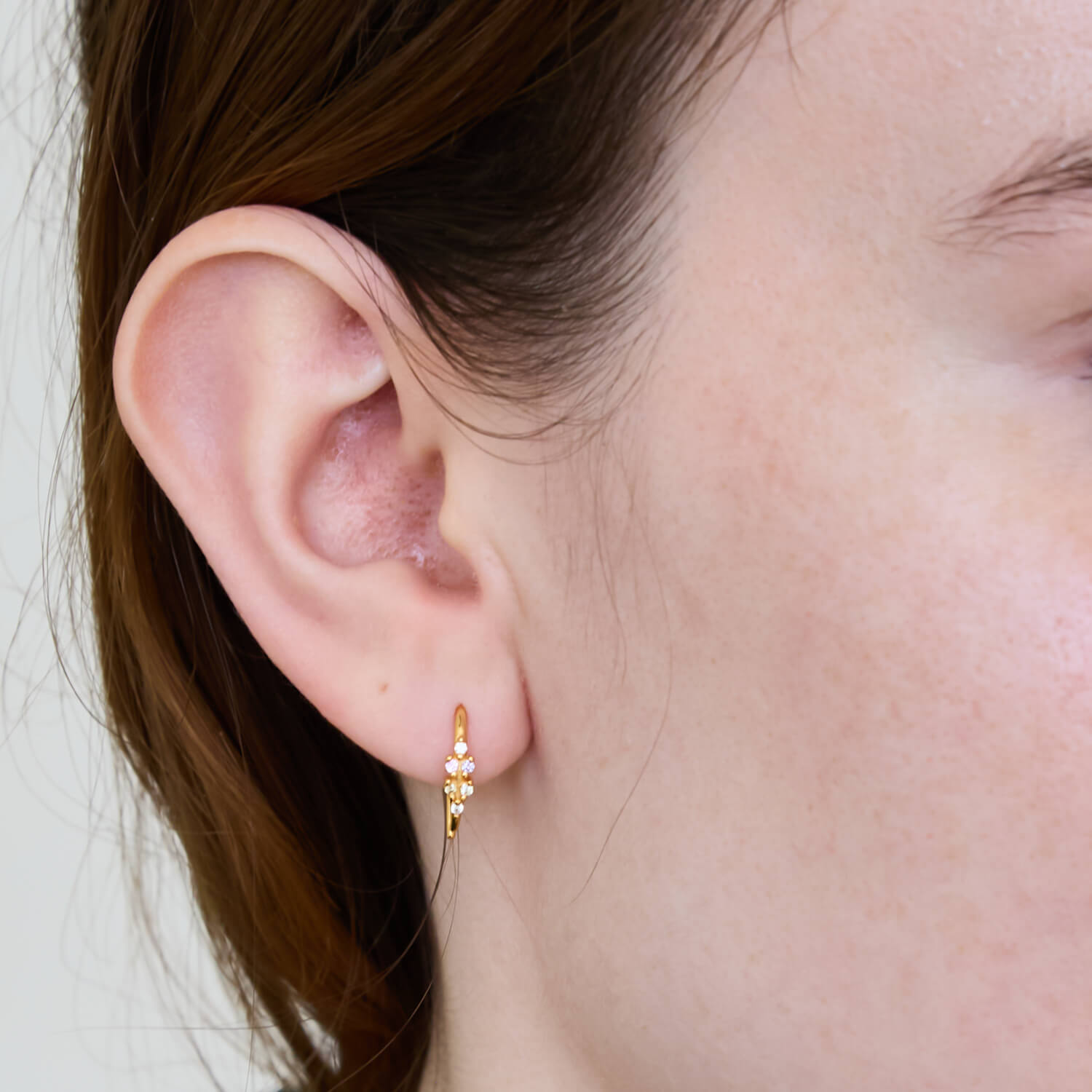 Multi-stone Open Ear Huggies