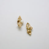 Vintage Swarovski Pearl Bow Earrings