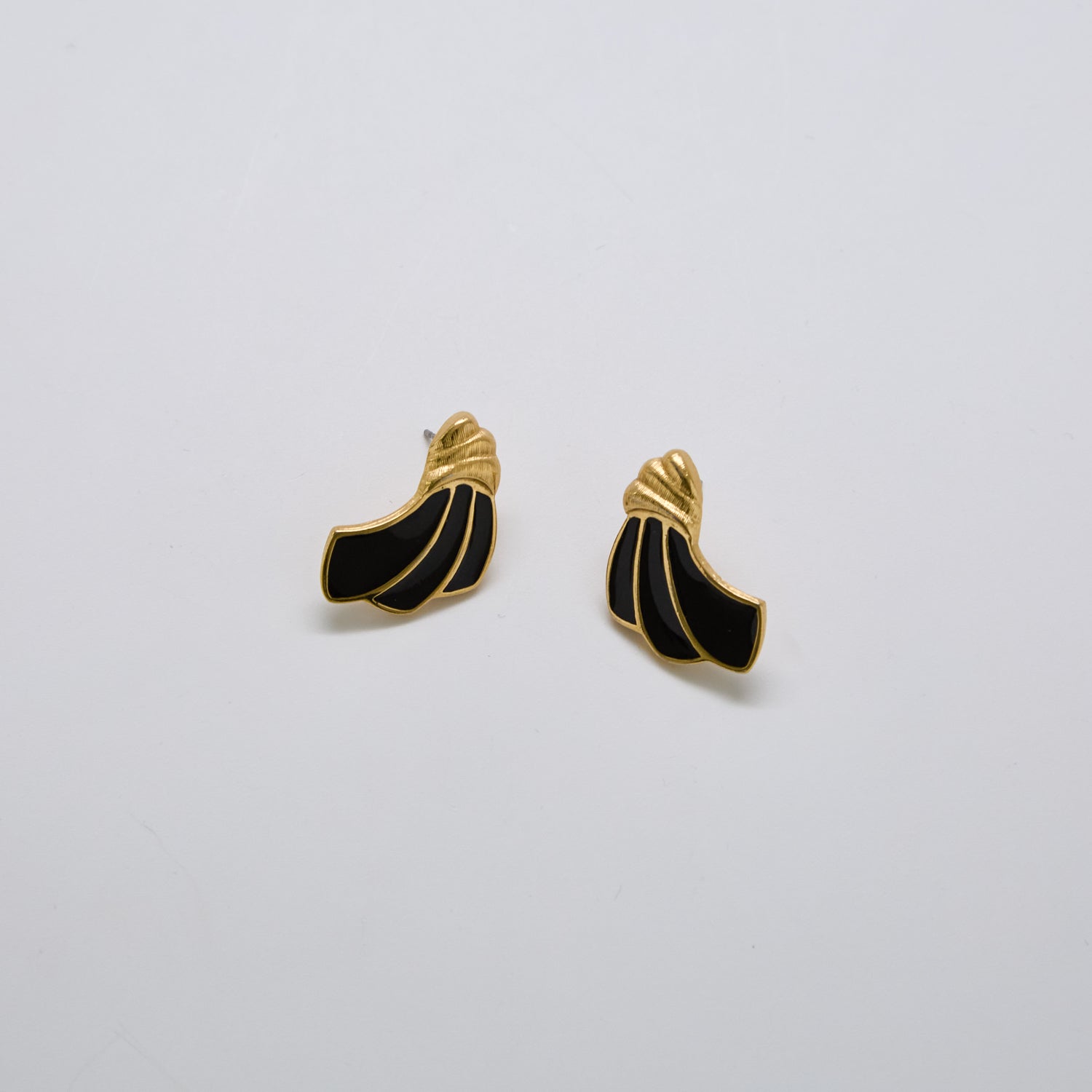 Vintage Trifari Gold Wing Earrings - Admiral Row