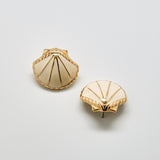 Vintage Trifari Scallop Shell Earrings