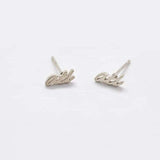“ATL” Silver Dainty Stud Earrings - Admiral Row