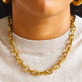Gold Chunky Cable Chain Necklace - Admiral Row