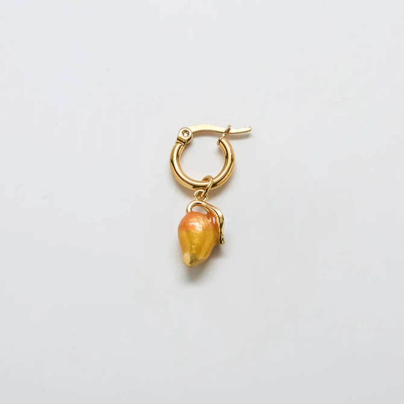 Gold Mango Huggie Hoops - Admiral Row