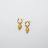 Gold Mango Huggie Hoops - Admiral Row