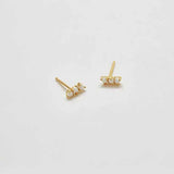 Gold Opal Bar Earrings - Admiral Row