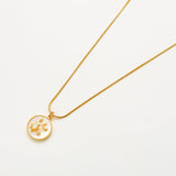 Gold Opal Sun & Moon Medallion Necklace - Admiral Row