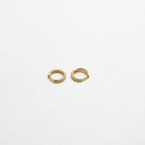 Mini 8mm Gold Rope Twist Huggies Earrings