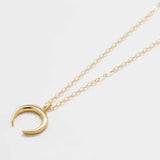 Gold Crescent Moon Necklace - Admiral Row