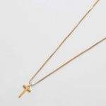 Gold initial necklace with letter T pendant