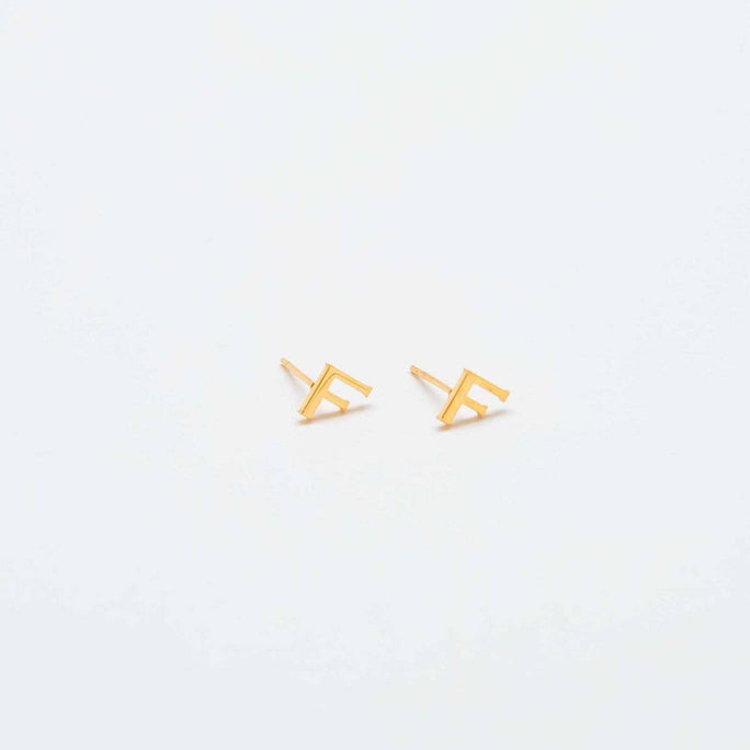 Gold Initial Earrings - Admiral Row