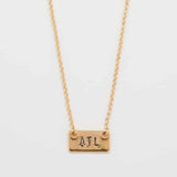 Hand Stamped "ATL" Gold Necklace - Admiral Row