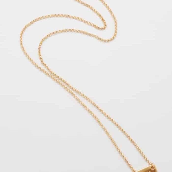 Hand Stamped "ATL" Gold Necklace - Admiral Row