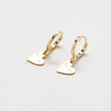 Heart-Eye Huggie Earrings - Admiral Row