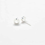 Silver Circle Outline Stud Earrings - Imperfect - Admiral Row