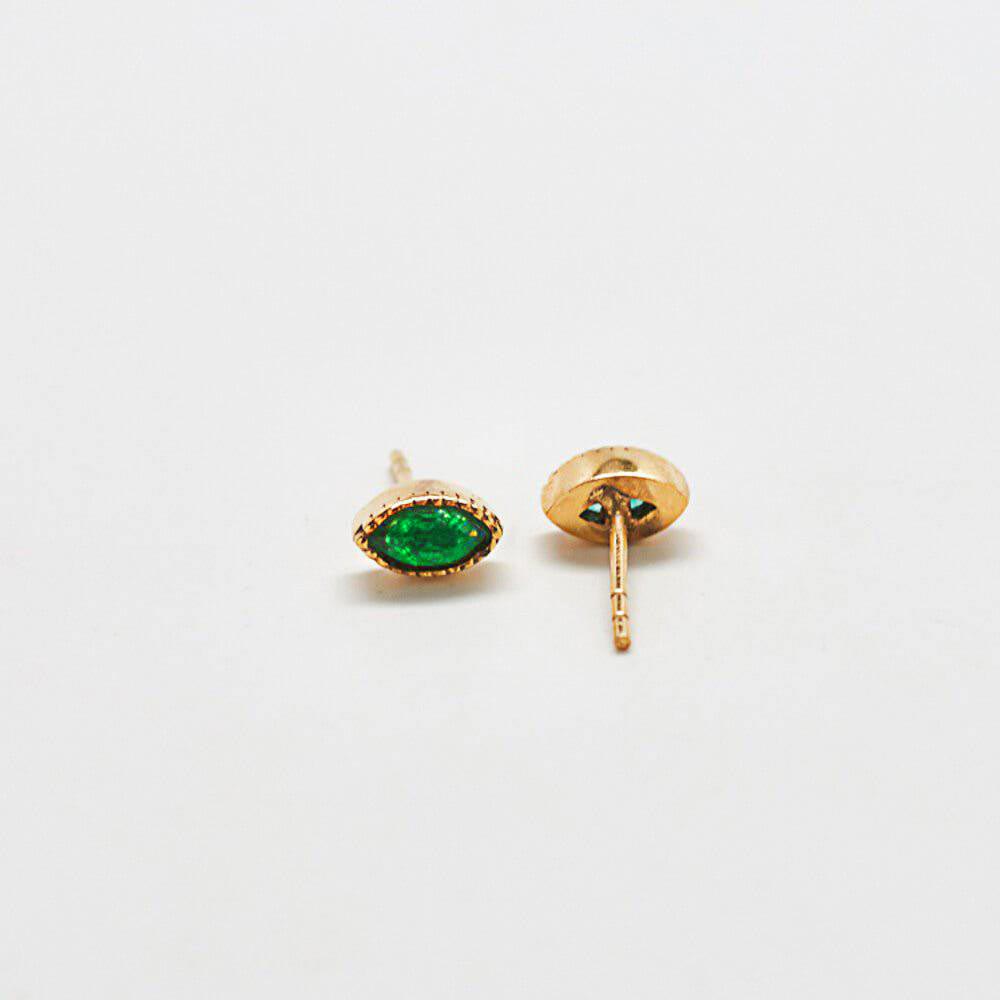 Jade Teardrop Stud Earring