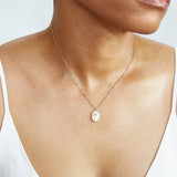 Mother of Pearl Flower Pendant Necklace - Admiral Row
