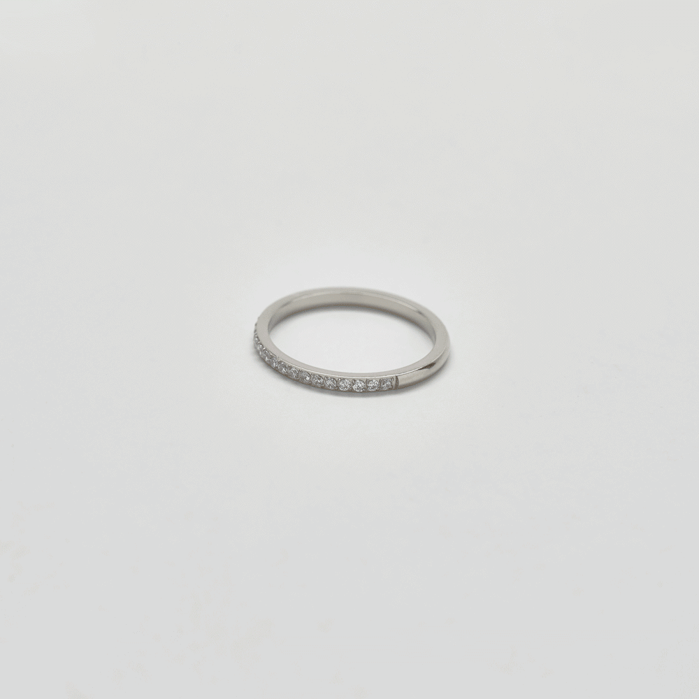 Pave Silver Stacking Ring - Admiral Row