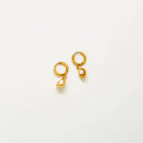 Pearl Shell Huggie Earrings - Admiral Row