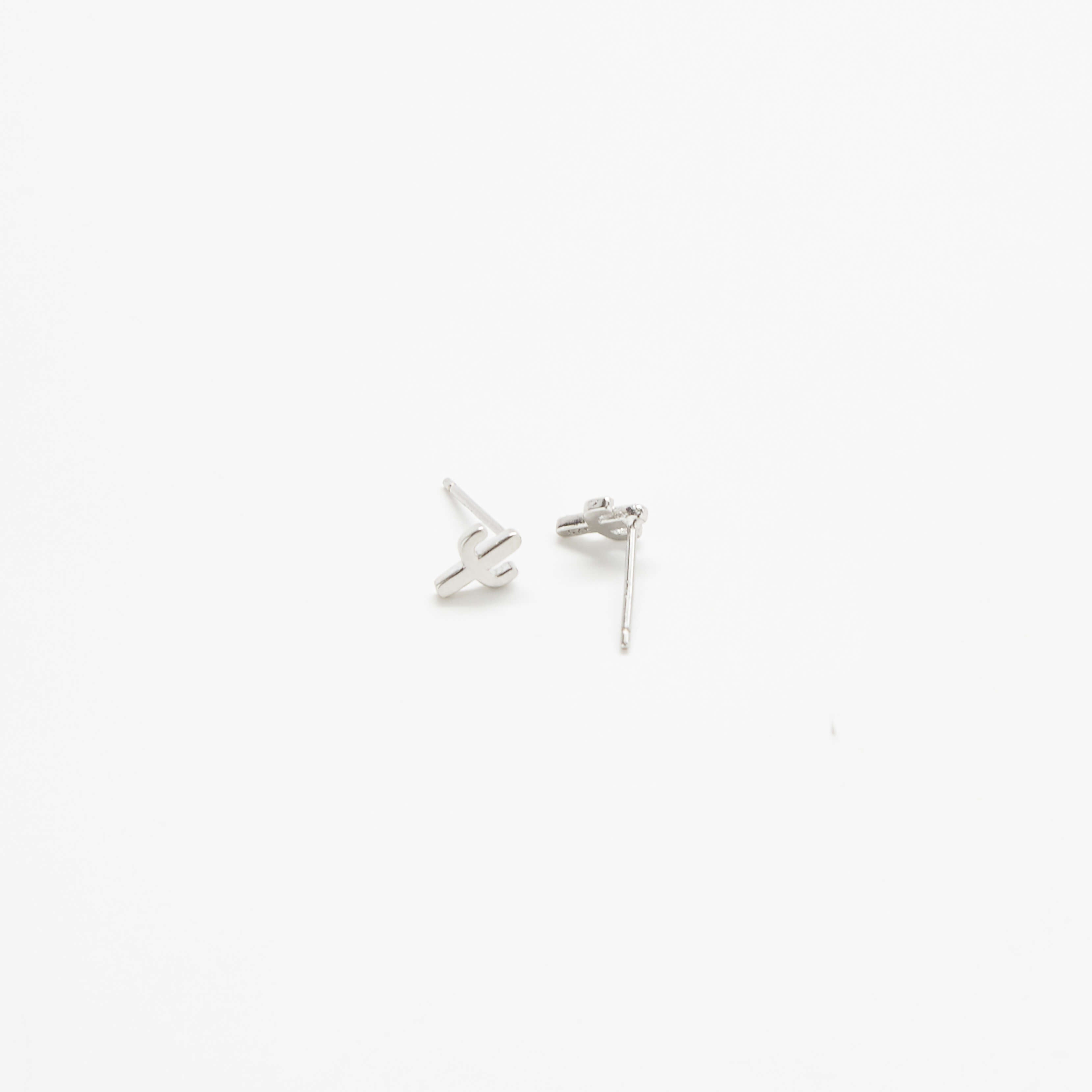Silver Cactus Stud Earrings - Admiral Row