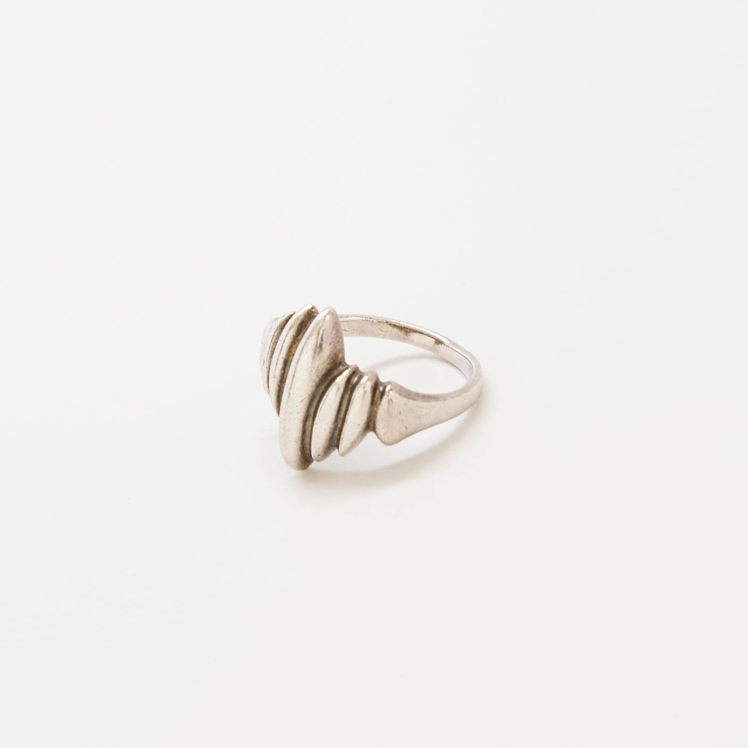 Vintage Abstract Silver Statement Ring - Admiral Row