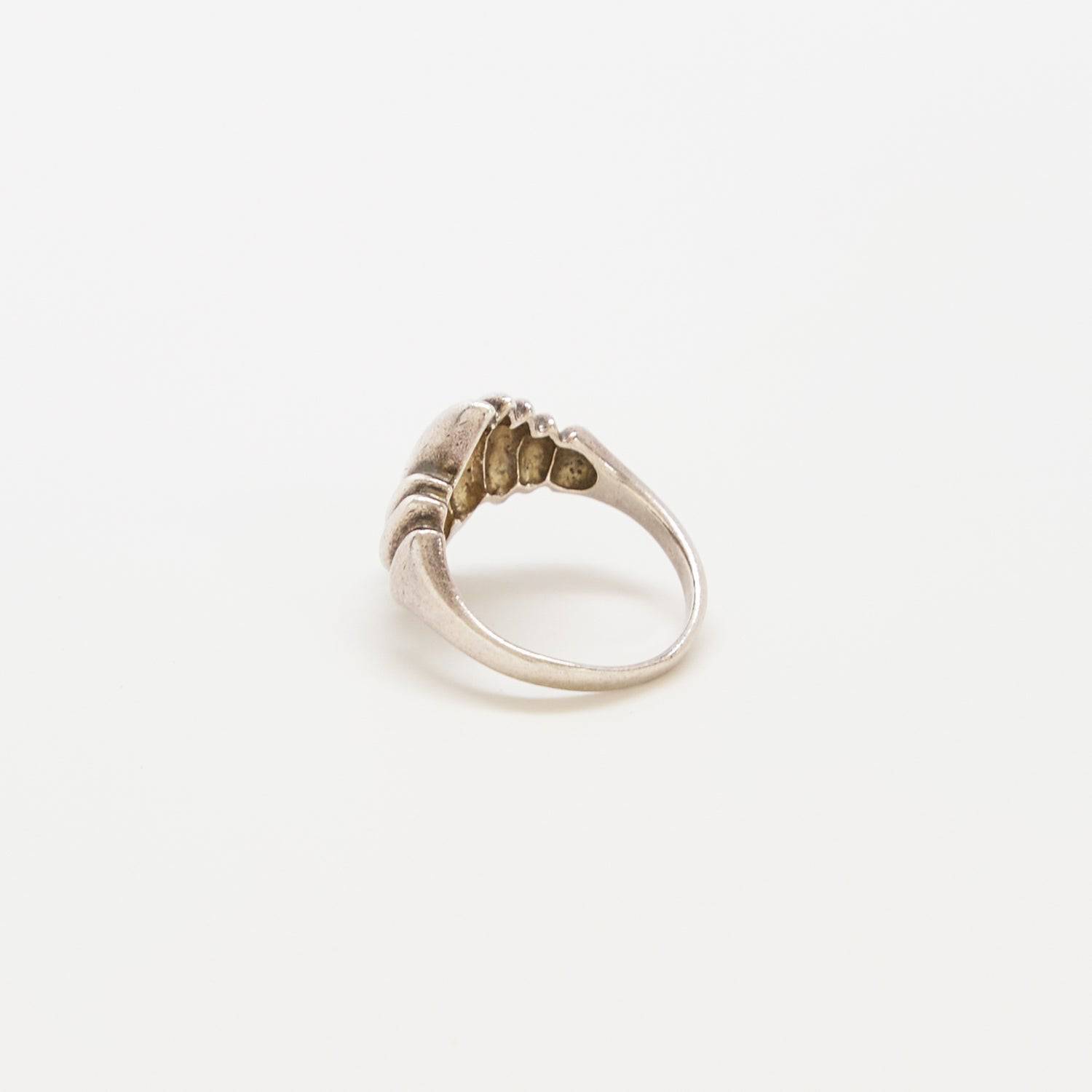 Vintage Abstract Silver Statement Ring - Admiral Row
